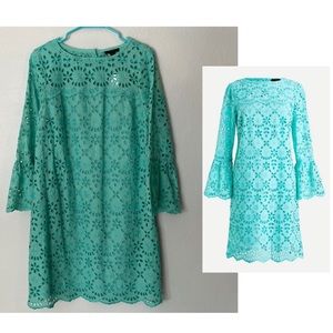 J. Crew Bell Sleeve Embroidered Eyelet Dress - Sz 6